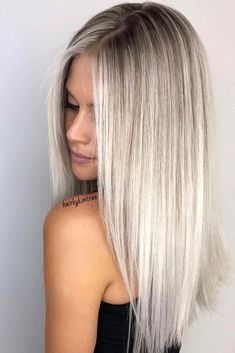 Platinový Blond, Haircuts For Long Hair Straight, Frontal Hairstyles, Platinum Blonde Hair, Long Blonde, Haircuts For Long Hair