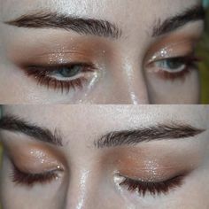 Eyebag Aesthetic, Ethereal Eye Makeup, Makeup For Gray Eyes, Club Makeup, Face Art Makeup, Soft Makeup