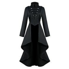 Vintage Gothic Women Irregular Hem Long Coat sold by KoKo Fashion. Shop more products from KoKo Fashion on Storenvy, the home of independent small businesses all over the world. Corset Halloween Costumes, Steampunk Coat, Plus Size Gothic, Steampunk Jacket, Gothic Jackets, Fancy Dress Up, Style Steampunk, Frock Coat, Medieval Dress