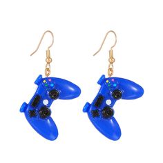 Material: Plastic/Resin Fashion Element: Irregular, Love/Heart-Shaped Style: INS Style Trendy Blue Resin Jewelry, Black Plastic Jewelry Gift, Blue Plastic Party Jewelry, Novelty Party Jewelry Made Of Plastic, Novelty Plastic Party Jewelry, Blue Plastic Jewelry As A Gift, Friend Couple, Game Machine, Creative Games