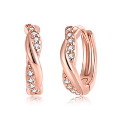 PRICES MAY VARY. These huggie hoop earrings are plated in 14K rose gold and feature a hypoallergenic 925 sterling silver post. Mini hoop earrings are approx. 0.03oz, they are set with AAA+ quality cubic zirconia. Small hoop earrings are lightweight perfect style for everyday wear. With a hint of sparkle from the cubic zirconia, shining to be noticed from day to night. Cubic zirconia rose gold huggie earrings 2mm thick, measure 15mm in diameter with 20 gauge post with sturdy secure clasp, easy to Anniversary Small Hoop Rose Gold Huggie Earrings, Anniversary Rose Gold Small Hoop Huggie Earrings, Rose Gold Huggie Hoop Earrings For Anniversary, Rose Gold Round Huggie Earrings, Rose Gold Hypoallergenic Hoop Earrings For Anniversary, Earrings Small Hoop, Cubic Zirconia Hoop Earrings, Cuff Earring, Small Hoop Earrings