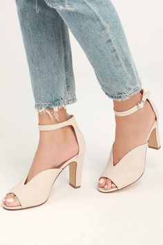 Trendy and Sexy Shoes for Women at Great Prices | Fashionable Shoes: Dressy Heels, Boots, and More Shoes For The Bride, Wedding Day Outfit, Bridesmaids Shoes, Classy Heels, Ivory Heels, Next Shoes, Basic Shoes, Steel Toe Shoes, Dressy Shoes