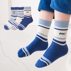 Make dressing fun and comfortable for your little ones with our Kids Unisex Embroidery Pattern Comfortable Crew Socks Set. These cozy socks come in a variety of playful patterns and are made with soft, breathable fabric for all-day wear. Perfect for any active child, they offer both style and comfort in one set. COLOR Black, Pink, Blue, Green, Light Green, Beige, Apricot, Coffee GENDER Unisex MATERIAL Cotton, Spandex, Nylon (Chinlon) PATTERN Striped, Letters, Cartoon SEASON Spring, Autumn, Winte Non-slip Cotton Socks For Playtime, Playful Blue Cotton Socks, Cute Winter Non-slip Socks, Cotton Socks For Winter Playtime, Cute Cotton Socks For Playtime, Non-slip Blue Socks For Winter, Cute Blue Socks For Playtime, Playful Non-slip Cotton Socks, Multicolor Cotton Socks For Playtime