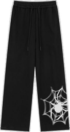 Grunge Cotton Pants For Halloween, Cotton Pants For Halloween Streetwear, Casual Pants For Streetwear And Halloween, Casual Black Pants For Halloween, Casual Wide Leg Bottoms For Halloween, Casual Cotton Pants For Halloween, Printed Sweatpants, Red S, Couple Outfits