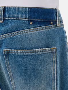 Jeans GOLDEN GOOSE Men color Blue Blue Golden Goose, Golden Goose Men, Jeans For Men, Italian Fashion Designers, Jeans Men, Golden Goose, Italian Fashion, Blue Jeans, Mens Jeans