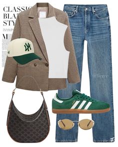 Outfit Fresco, Samba Shoes, Look Boho Chic, Ny Outfits, Blazer Outfits Casual, Adidas Outfit, Outfits With Hats, Comfy Fashion, Sporty Outfits