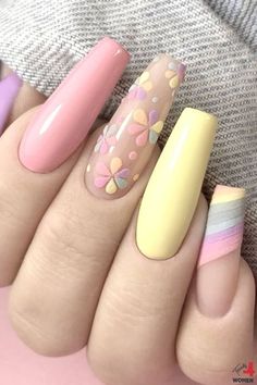 40 Spring Pastel Nails To Try This Year Her Nails, Summer Acrylic Nails, Uñas Acrilicas, Nails 2024, Pastel Nails, Classy Nails, Funky Nails, Fancy Nails, Creative Nails