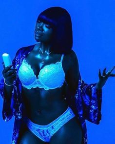 Keisha From Belly, Neon Photoshoot, Shoot Concept, Trap Art, Blue Vibes, Valentine Photo Shoot, Belly Photos, Beautiful Photoshoot Ideas, Blue Lights