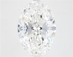 an oval cut diamond on a white background