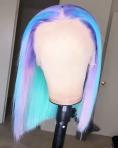 Bob Wig Middle Part, Unicorn Wig, Wig Middle Part, Straight Bob Wig, Wig Lace Front, Hair Light