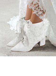 JJ's House Lace-up Rhinestone Women's Chunky Heel Block Heel Wedding Winter Bridal Shoes Wedding Boots Vintage Lace Zipper Point Toe Wedding Shoes. #JJ's House #Laceup #Rhinestone #Women's #ChunkyHeel #BlockHeel #Wedding #Winter #BridalShoes #WeddingBoots #Vintage #Lace #Zipper #PointToe #WeddingShoes Lace Wedding Boots, Block Heels Wedding, Lace Bridal Shoes, Wedding Shoes Lace, Wedding Boots, Boots Vintage, Wedding Winter, Womens Chunky Heels, Shoes Wedding