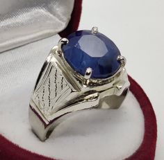 Natural Unheated and Untreated Kashmir Blue Sapphire, Neelam Ring for Men and Women, 925 Sterling Silver Handmade Ring, For Her and Him Product Type: Ring Ring Size: 5 US, 6 US, 7 US, 8 US, 9 US, 10 US, 11 US, 12 US, 13 US, 14 US, 15 US, 16 US Stone Type: Blue Sapphire, Neelam Metal Type: Sterling Silver 925 Main Stone: Neelam Main Stone Color: Blue Handmade: Yes  About us: We offer a variety Real and Laboratory Created gemstones rings in Real 925 Silver Sterling. All sizes and shapes are custom Neelam Ring, Gemstones Rings, Her And Him, Special Ring, Stone Texture, Ring For Men, Ring Ring, Rings Statement, Handmade Ring