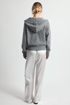 Discover the perfect blend of style and functionality with our Wool Hoodie Zip Up Sweater. Featuring a relaxed hoodie design with adjustable drawstrings, this sweater combines the cozy embrace of wool with the casual convenience of a zip-up hoodie. Wool Hoodie, Zip Up Sweater, Hoodie Design, Zip Hoodie, Zip Ups, Wool, Grey