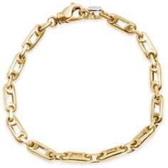 Men's high quality solid 14k white, yellow, rose gold or platinum bracelet is handmade in our USA factory.  The clasp is durable and meant to last a lifetime.  The bracelet measures 8.5" Classic Gold Bracelet With Oval Link, Classic Gold Oval Link Bracelet With Hooks, Classic Gold Bracelets With Hooks And Links, White Gold Bracelet With Rectangular Links For Everyday, Everyday White Gold Bracelet With Rectangular Links, 14k Gold Bracelet With Rectangular Links, 14k Gold Bracelet With Polished Finish And Rectangular Links, White Gold Bracelets With Oval Links, Classic Oval Link Gold Bracelet