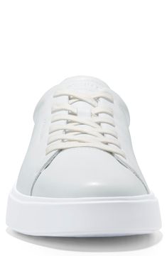 Smooth leather creates a classic sport inspired low profile sneaker that features luxe cupsole construction that adds comfort to every step. Round toe Lace-up Cushioned insole Padded cuff White sole Leather upper, manmade sole Imported White Egret, Leather Crafts, Sneaker Men, Cole Haan, Leather Craft, Smooth Leather, Low Profile, Leather Upper, Nordstrom