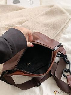 Bird in Bag - Leather Faux Leather Fanny Pack Waist Belt Shoulder Bag Fashion Crossbody Chest Leather Waist Bag, Adjustable Bag, Leather Fanny Pack, Belt Purse, Brown Bag, Color Coffee, Bum Bag, Coffee Brown, Brown Bags