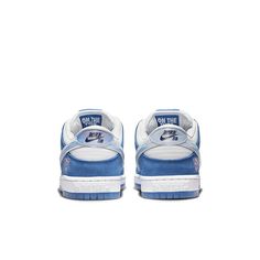 The Born X Raised x Nike SB Dunk Low is finally here. The white and blue colorway features a holographic Swoosh, co-branded insoles, and "One Block at a Time" and "On the Turf" text on the tongue. Available now on KICKS CREW!FN7819-400 (SNKR/Skate/Low Top/Non-Slip/Wear-resistant) Born X Raised, Sb Logo, La Street Style, Nike Skateboarding, Yeezy Boots, Nike Sb Dunk Low Pro, Nike Sale, Nike Sb Dunk Low, Limited Edition Sneakers