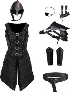 Amazon.com: QFCFRQ Deluxe Medieval Warrior Armor Viking Armor Adjustable PU Leather Armor Set for LARP Halloween Party Womens Armor Black : Clothing, Shoes & Jewelry Plus Size Viking Woman Costume, Viking Warrior Woman Costumes, Viking Clothing Women Warriors, Viking Clothing Women, Viking Outfit Woman Warriors, Womens Armor, Viking Women Clothing, Warrior Clothes, Valkyrie Costume