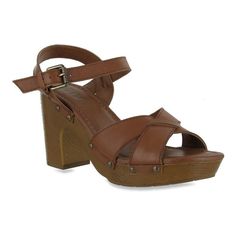 Jamila Women Open Toe Synthetic Sandals - Cognac - CO12D7J2MIF - Women's Shoes, Sandals, Platforms & Wedges  #PlatformsWedges #Women's #Shoes # #Sandals # #Platforms #& #Wedges Brown Closed Toe Sandals With Wrapped Heel, Cognac Open Toe Sandals For Summer, Brown Stacked Heel Heels, Brown Adjustable Ankle Strap Heels, Brown Heels With Adjustable Ankle Strap, Adjustable Brown Ankle Strap Heels, Brown Adjustable Open Heel Shoes, Adjustable Open Heel Brown Heels, Adjustable Brown Open Heel Shoes