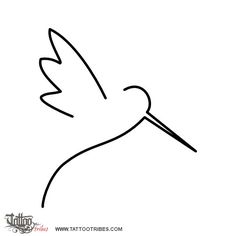 a black and white drawing of a bird flying in the sky with its wings spread