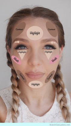 Teen Makeup, Contour Tricks, Easy Contouring, Obličejové Masky, Makeup Contouring, Teenager Makeup, Makeup Tip