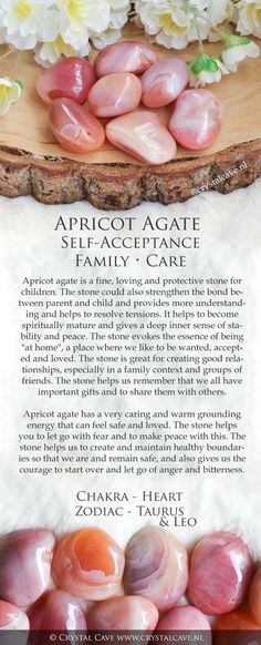 Crystal Dictionary, Apricot Agate, Crystal Magick, Zodiac Taurus