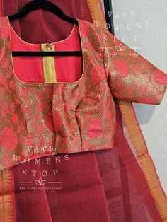 Blouse stitched - Yes Blouse Opening - Back Sleeves Length - Elbow Padded - No Blouse size - 38 with inner margins expandable upto 44 For Blouse Size 36 alteration can be done on request. Fall/pico - Yes done Benarasi Blouse, Ethnic Sarees, Elbow Pads, Pattu Saree, Clothing Hacks, Ethnic Fashion, Instagram Shop, Blouse Designs, Saree