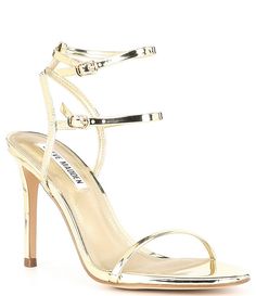 Steve Madden Theresa Metallic Stiletto Buckle Strap Dress Sandals | Dillard's