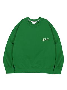 Editor's NotesLogo Sweatshirt Green from GAC is a sweatshirts product with an oversized fit. The brand logo is embroidered on one side of the chest. Damage is minimized with washed fabric.- Over-sized fit- Dropped shoulder- Embroidery detail- High quality stitchesMeasurements (in.)- S / M- Length: 24.8 / 25.9 in.- Chest: 26.3 / 27.5 in.- Shoulder: 24.8 / 25.9 in.- Sleeve: 20.8 / 22.0 in.*Model InformationMale- Height: 6'1 Size: MFemale- Height: 5'6 Size: SComposition & Care- 100% Cotton- Dry Green Cotton Sweatshirt With Logo Print, Green Sweatshirt With Embroidered Logo For Streetwear, Oversized Streetwear Sweater With Embroidered Logo, Oversized Sweater With Embroidered Logo For Streetwear, Green Cotton Sweater With Logo Print, Oversized Tops With Letter Embroidery For Streetwear, Oversized Crew Neck Sweatshirt With Embroidered Logo, Green Relaxed Fit Sweatshirt With Logo Print, Relaxed Fit Green Sweatshirt With Logo Print