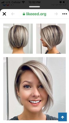 Cute Haircuts, Bob Hair, Hair Color And Cut, Diy Hair Accessories, Bobs Haircuts