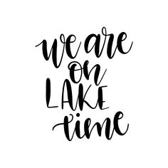 we are on lake time in black ink