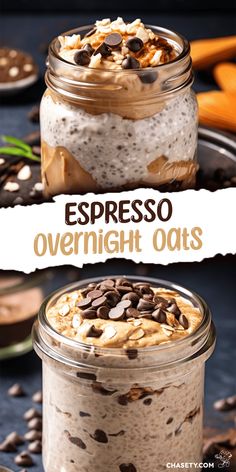 Kickstart your day with a burst of energy and flavor with our Espresso Overnight Oats. Overnight Oats Recipe Meal Prep, Espresso Overnight Oats Healthy, Overnight Oats Healthy Yogurt, Overnight Oats Espresso, O Er Night Oats, Smores Overnight Oats, Oats Overnight Recipes, Espresso Oats