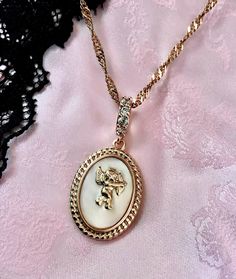 Some people are truly gifts of God⭐️👼🏼 ⭐️Heaven Sent⭐️ is a 45 cm (adjustable) 14k gold plated chain and its charm is a cz pearly/white Cupid medallion Bff Jewelry, Angel Necklace, Angel Jewelry, Heaven Sent, Gold Plated Necklace, Gold Plated Chains, Pretty Jewellery, Charm Necklace, Charms