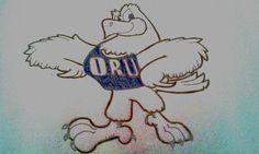 a drawing of an oru bird wearing a jersey