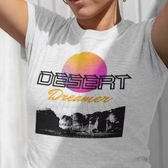 Desert Dreamer Tshirt 80s Retrowave Aesthetic Granola Girl - Etsy Retrowave Aesthetic, Desert Dreamer, Granola Girl Aesthetic, Oversize Tee, Shirt Oversize, Granola Girl, Girls Tees, Nature Girl, Hiking Outfit