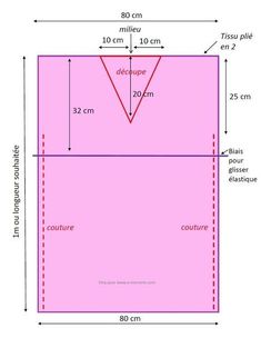 a diagram showing the size and width of a fabric