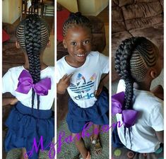 60 Unbelievable cornrow styles for girls that'll make you ask "But How"? - Wedding Digest Naija Blog Cornrow Styles For Girls, Natural Hairstyles For Kids, Cool Braid Hairstyles, Two Braids, Girls Hairstyles Braids