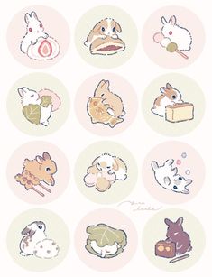 some animals that are in the shape of circles