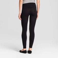 Add these Cotton Blend Seamless Leggings with 5" Rise from A New Day to your closet for a timeless piece that will allow you to style a multitude of looks year-round. In black, these leggings will pair well with any casual look, day or night, while the seamless construction and high-rise fit provide you with a smooth, flattering look. Pair with anything from dresses and skirts to sweaters and tees to create a look that shows off your radiant sense of fashion. Seamless Full-length Tight Bottoms, Seamless Full Length Tight Bottoms, Stretch Full Length Bottoms For Daywear, Full Length Tight Bottoms With Seamless Construction, Comfort Stretch Seamless Bottoms, Black Seamless Full-length Leggings, Full Length Seamless Black Leggings, Tight Seamless Pants For Loungewear, Full Length Black Seamless Leggings