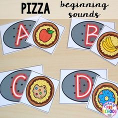 the beginning sounds are for pizza