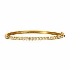 2.00 Carat Natural Diamond Miligrain Bezel Bangle Bracelet G SI 14K Yellow Gold 100% Natural Diamonds, Not Enhanced in any way Round Cut Diamond Bracelet 2.00CT G-H SI 14K Yellow Gold pave style 9.2 grams 1/8 inches in width 28 stones G4858Y ALL OUR ITEMS ARE AVAILABLE TO BE ORDERED IN 14K WHITE, ROSE OR YELLOW GOLD UPON REQUEST. All Chains of Pendants and Necklaces Can be Requested in 16'' or 18'' Length. . This item is proudly handcrafted in the USA. Perfect gift on any occasion. This Item has Wedding Jewelry Bracelets, Wedding Bracelets, Tennis Bracelet Diamond, Wedding Bracelet, Round Cut Diamond, Beautiful Bracelet, Bangle Bracelet, Diamond Bracelet, Round Cut