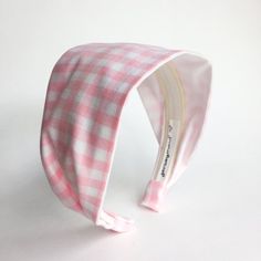 Gingham headband Headbands for women Gingham headband baby pink gingham headband adult hairband hair accessories no slip stay on womens headband This headband features: Extra wide style coming in at 3.25". (Can be made 2.5" upon request. Just leave me a note in the note to seller during checkout!)Classic , sweet and timeless baby pink gingham fabric. 100% cotton. No slip stay on construction perfect for all hair types and styles including short pixie cuts! Fabric is permanently fixed to a 1" hea Headband Fabric, Cute Pink Summer Headband, Cheap Pink Casual Headband, Trendy Adjustable Pink Headband, Cute Adjustable Pink Headband, Pink Cotton Headband, Short Pixie Cut, Gingham Fabric, Pink Gingham