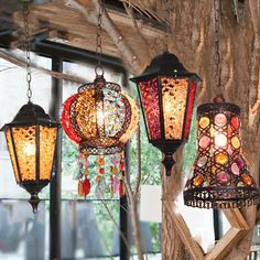 Modern Black Turkish Stained Glass Hanging Light For Dining Room - Flared/Lantern/Tapered Style Pergola Decor, Pendulum Lights, Black Dining Room, Ceiling Hanging, A B C D, Traditional Lighting, Hanging Lanterns, Style Noir, Hanging Light