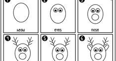 rudolph the reindeer worksheet for kids to learn how to draw and color it