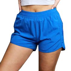 Whether you're hitting the gym, going for a run, or simply running errands, the Women's Running Shorts Zipper Pockets Blue are designed to keep you looking and feeling great. These shorts feature zipper pockets that provide secure storage for your essentials. These strategically placed pockets allow you to carry your phone, keys, or small valuables without worrying about them falling out during your activities. Say goodbye to the hassle of carrying a bag or worrying about losing your belongings Stretch Bottoms With Pockets For Running Errands, Blue Activewear Shorts With Pockets, Sporty Blue Training Bottoms, Blue Sporty Athletic Shorts For Workout, Functional Blue Sports Shorts, Functional Sports Shorts In Blue, Blue Go-dry Short Leg Activewear, Blue Go-dry Activewear With Short Legs, Blue Athleisure Athletic Shorts For Training