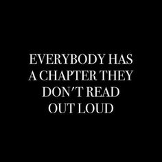 a black and white photo with the words everybody has a charter they don't read out loud