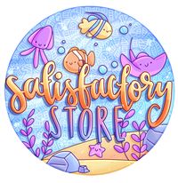 the words satisfaction store surrounded by sea life