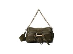 ALDO Cargox - Cross Body Handbags : Khaki : Get this chic and trendy ALDO Cargox bag for your casual outing to the market or mall. The bag has a sling chain and gold-tone hardware. The main compartment features a magnetic snap closure. It has internal zip and slip pockets for storage. Synthetic construction. Striped pattern. Small external zip compartments. Recycled polyethylene terephthalate lining. Imported. Measurements: Bottom Width: 2 1 1 in Height: 7 1 12 in Polyethylene Terephthalate, Product Reviews, Stripes Pattern, Cross Body Handbags, Snap Closure, Cross Body, Handbags, Chain, Pattern