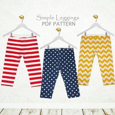 Girls Leggings pattern pdf sewing pattern pdf childrens | Etsy Girls Leggings Pattern, Baby Leggings Pattern, Girls Top Pattern, Baby Pants Pattern, Sewing Pants, Childrens Sewing Patterns, Sewing Patterns Girls, Pattern Leggings, Baby Sewing Patterns