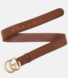 Find GUCCI Gg Leather Belt on Editorialist. Material: calf leather. Color of fastening: gold. Made in Italy. Belts Men, Handmade Leather Belt, Leather Belt Bag, Leather Belts Men, Leather Belts, Black Belt, Mens Belts, Belt Bag, Leather Handmade